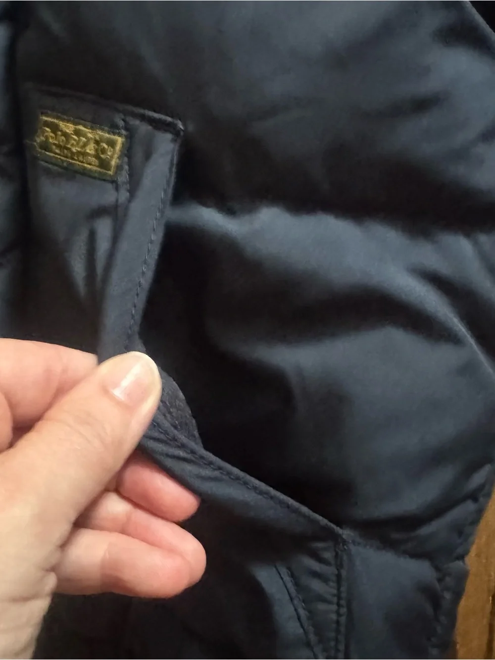 Polo Ralph Lauren Boy's Navy Blue Detachable Hood Down Puffer Coat Size 4T